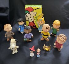 Vintage Peanuts Figures Including Rare Snoopy Wearing Sheep Jacket & Hat + picture