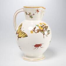 Wedgwood Insect Garden Moth Beetle Pitcher Jug 18th 19thC Tall Pitcher Jug 10.25 picture