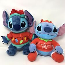 Disney Lilo and Stitch Plush Lot - Stitch Christmas Sweater picture