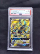 Pokemon Cards: Lost Thunder Ultra Rare Full Art: Zeraora GX 201/214 PSA 10 picture