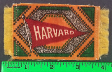 Vintage 1910 Harvard University Mini Tobacco Felt Blanket Card picture