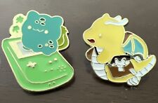 Custom Pokemon Pins Lot Of 2 Bulbasaur And Gameboy Dragonite Cute Enamel Metal picture