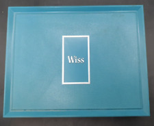 VINTAGE Wiss Wissper Lite Blue Gift Box Set of 3 Sewing Scissors Made In USA picture