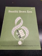 Beautiful Brown Eyes Sheet Music for Organ Hammond Organ Company picture