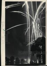 1984 Press Photo Waukesha celebrates 150th birthday with fireworks - mja25435 picture