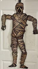 Vintage Large 41”  Jointed Mummy Cardboard Die Cut Cutout Decoration Great Shape picture