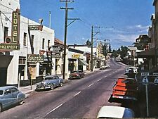 Angels Camp, California CA Downtown 1940s Bazinett Hotel & Gift Shop Old Postcar picture