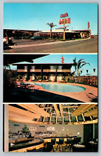 Marlo Carousel Motel Multiview Fresno California CA Chrome Postcard picture