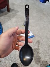 Vintage ULTRATEMP Black Solid Cooking Spoon Robinson Knife Co. USA Made 11.5
