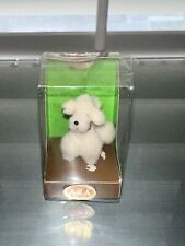 AMA Austria Miniature Wool White Poodle New In Box Vintage 1960s picture
