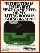 1982 Intellivision Star Strike Game Print Ad/Poster 80s Retro Wall Bar Art picture