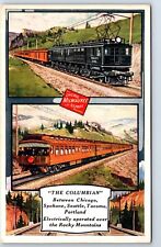 postcard the Columbian CM&StP Railroad Chicago Spokane Seattle Tacoma Portland picture
