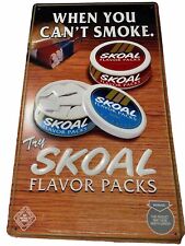 1990s Skoal Tobacciana Vintage Tin Sign 19” x 12” Good Condition  picture