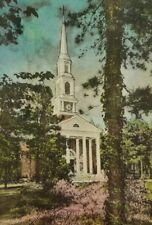 Pinehurst North Carolina~Village Chapel~Clock Tower~1949 Hand-Colored a2-146 picture