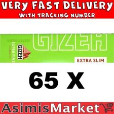 Gizeh Extra Slim Super Fine Rolling Papers Cut Corners 65 Packs x 66 No Box picture