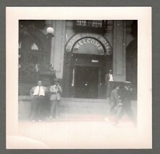 Old Vintage Found Photo Grand Union Hotel Entrance Saratoga Springs 1940s picture