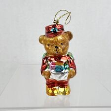 Teddy Bear Soldier Christmas Ornament Ceramic Christmas Hanging. picture