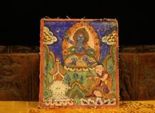Tibet 1800s Old Antique Buddhist Tsakli Tsaklis Thangka Vajrapani Chakna dorje picture