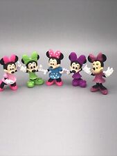 FIVE Minnie Mouse 2” Toy Figurine Mickey Mouse Clubhouse Disney picture