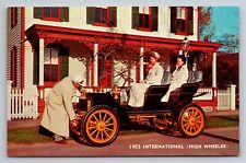 1905 International High Wheeler Car Vintage Unposted Postcard picture
