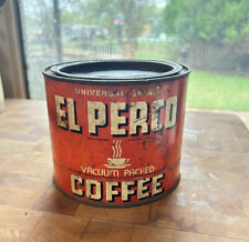Vintage Kar A Van El Perco 1 Lb W/lid Coffee Can Tin picture