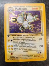 Magneton 11/62 1st Edition Fossil Set Rare Holo Pokemon Card WOTC TCG 1999 picture