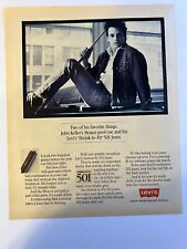 Vtg 1985 Ad, Levi's 501 Shrink-to-Fit Blues, John Keller, Pool Player picture