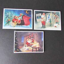 3 Vintage The Forum Newspaper Christmas Cards Trygve Olson Art Fargo ND FREE SH picture
