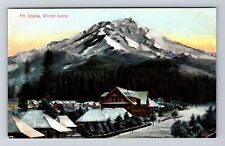 Mt Shasta CA-California, Mt Shasta, Winter Scene, Vintage Postcard picture