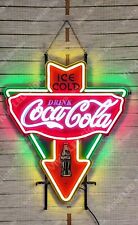 Ice Cold Coca Cola Coke Vivid LED Neon Sign Light Lamp With Dimmer picture