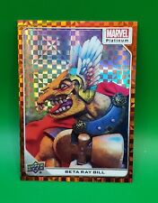 Beta Ray Bill 2022 Marvel Platinum Orange Checkers Parallel #1 SP Numbered /33 picture