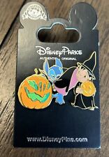 RARE Disney Halloween Vampire Stitch Pumpkin Witch Lilo Trick Treat LE 2500 Pin  picture