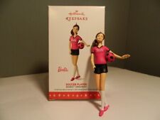 2016 Hallmark Keepsake Barbie Doll Christmas Ornament Soccer Player Barbie picture