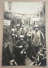 Vintage Postcard featuring Soldiers in Trenches - Possibly World War 1 WWI picture