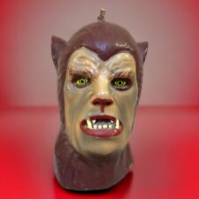 VTG Werewolf Monster Candle 4.5” Bust 1996 Wolf-Man Head Horror Scary Halloween picture