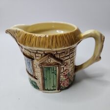 Sylva Ceramics Tea Creamer #4813 Thatched Roof House Handpainted Vintage England picture