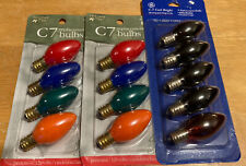 13 NOS GE Holiday Time Glow Bright C-7 Color 5 Watt Replacement Bulbs picture