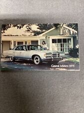 Vintage 1975 General Motors Full Line sales brochure W/pricing picture