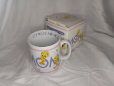 Warner Brothers XOXO Mom Mug Tweety Bird Coffee Cup 1997, I LOVE MOM Mug picture