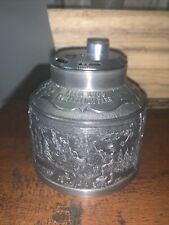 German SKS ZINN Rare Pewter Tabletop Lighter Country Scenes Works Germany picture