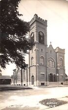 Sheboygan Falls Wisconsin~Evangelical Lutheran St Paul's Kirche Church~1940 RPPC picture
