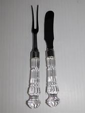 WATERFORD CRYSTAL HORS D' OEUVRES FORK AND KNIFE picture