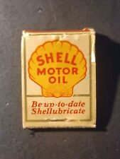 Shell Motor Oil Matchbook 1940's - Complete picture