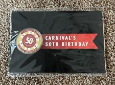 2022 CARNIVAL VISTA Cruise Line 50th BIRTHDAY COIN Poker Chip Player's Club NIP picture
