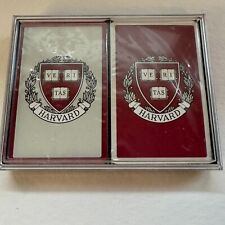Vintage Harvard University Playing Cards 2 Decks Set SEALED picture