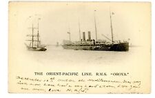 Orient Pacific Line Ocean Liner -R.M.S. OROYA- Postcard Luxor Postmark/RMS picture