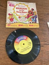 1967 Walt Disney GoldiLocks and the three Bears Book Record #315 VG+/VG picture