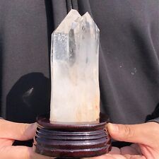 749g Natural Transparent White Crystal Obelisk Quartz Cluster Mineral Specimen picture