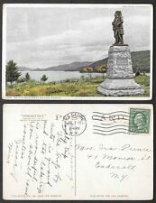 Old Phostint Postcard - Battle Monument on Lake George, New York  picture