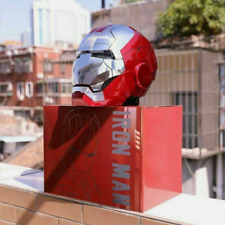 In Usautoking Iron Man Mk5 1:1 Helmet Wearable Voice-control Mask Cos Prop picture